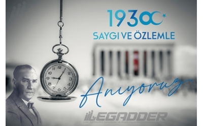 Gazi Mustafa Kemal Atatürk\\\'ü aramızdan ayrılışının 84. yıldönümünde saygı ve özlemle anıyoruz.